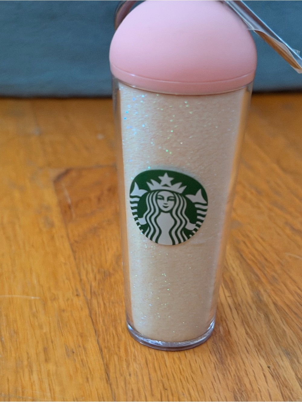 Starbucks Pink Lid w/ Pearl-Glitter Keychain Super Hard to Find RareOOP Limited